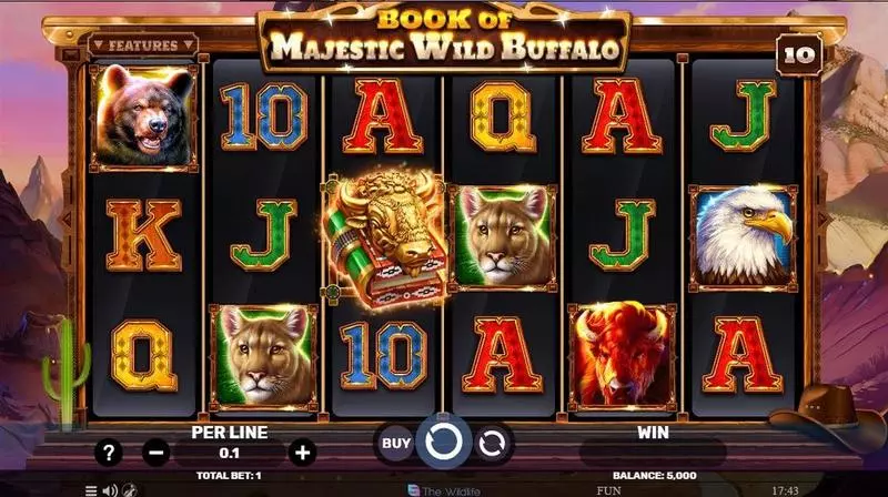 Play Book Of Majestic Wild Buffalo Slot Main Screen Reels