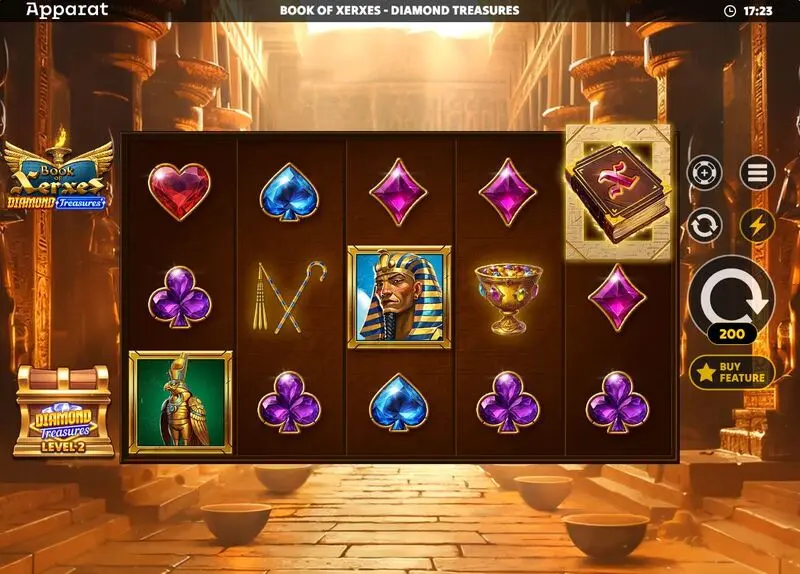 Play Book Of Xerxes Diamond Treasures Slot Main Screen Reels