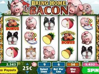 Play Bring Home The Bacon Slot Main Screen Reels
