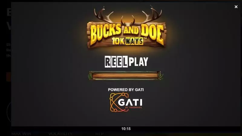 Play Bucks and Doe 10K WAYS Slot Introduction Screen