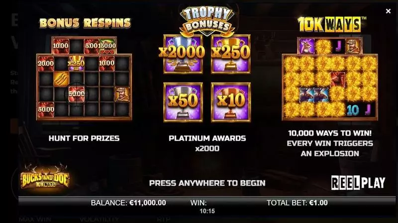 Play Bucks and Doe 10K WAYS Slot Bonus 1