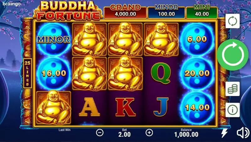 Play Buddha Fortune Slot Main Screen Reels