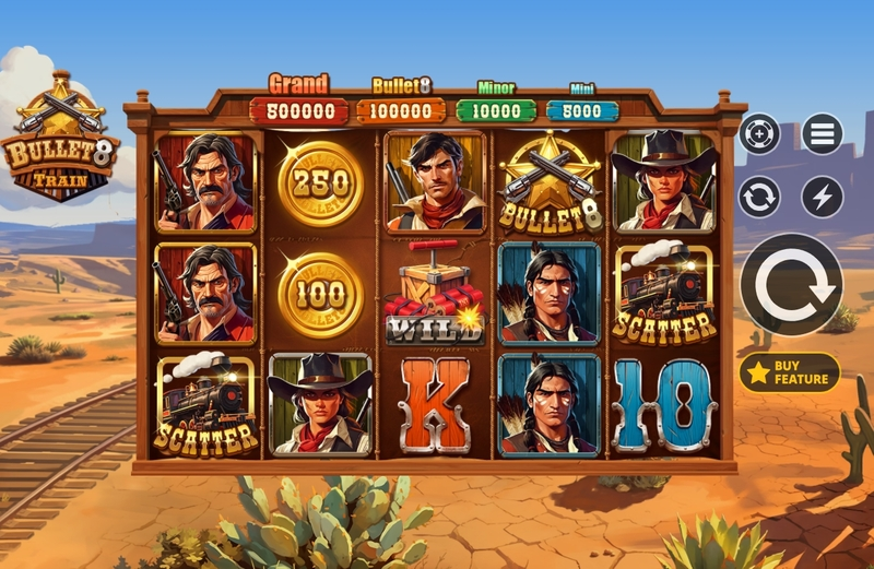 Play Bullet 8 Train Slot Main Screen Reels