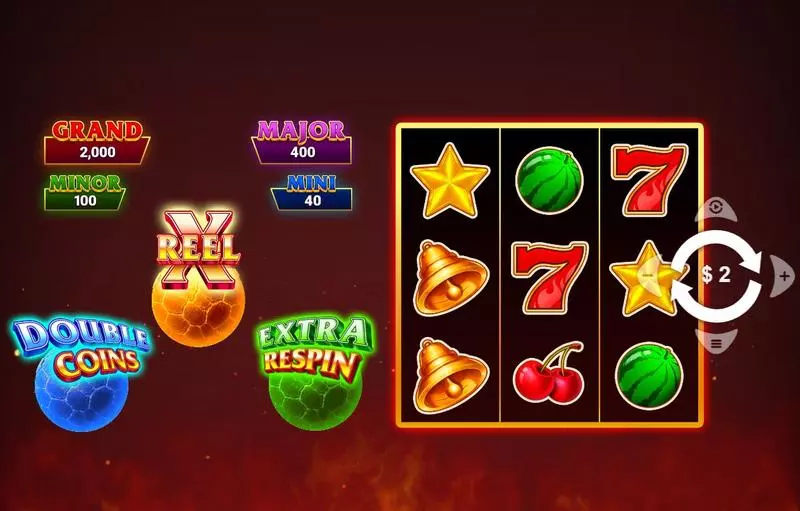 Play Burn Burn Burn Stepper Slot Main Screen Reels