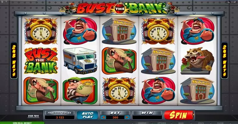 Play Bust the Bank Slot Main Screen Reels