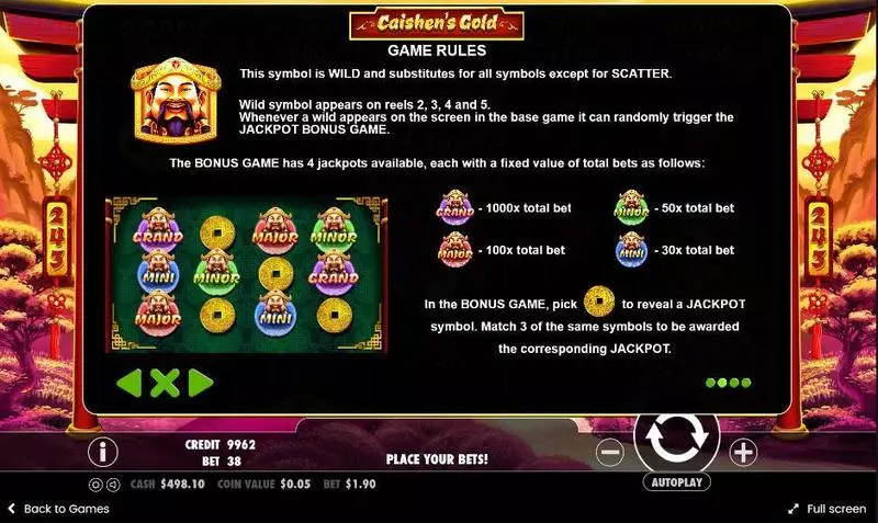 Play Caishen’s Gold Slot Bonus 1
