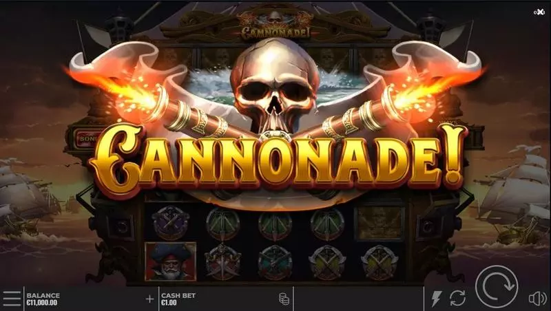 Play Cannonade! Slot Logo