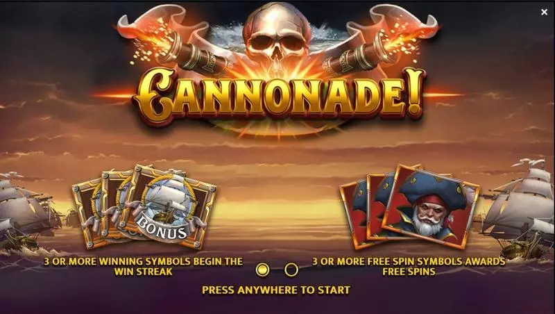 Play Cannonade! Slot Info and Rules