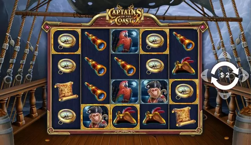 Play Captains of the Coast 2 Slot Main Screen Reels