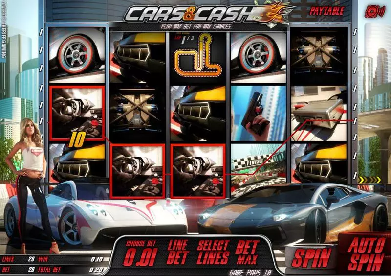 Play Cars & Ca$h Slot Main Screen Reels