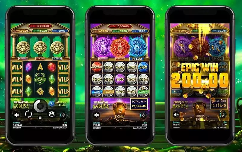 Play Cash Flip Medusa Slot Introduction Screen