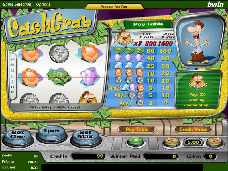 Play Cash Grab Slot Main Screen Reels