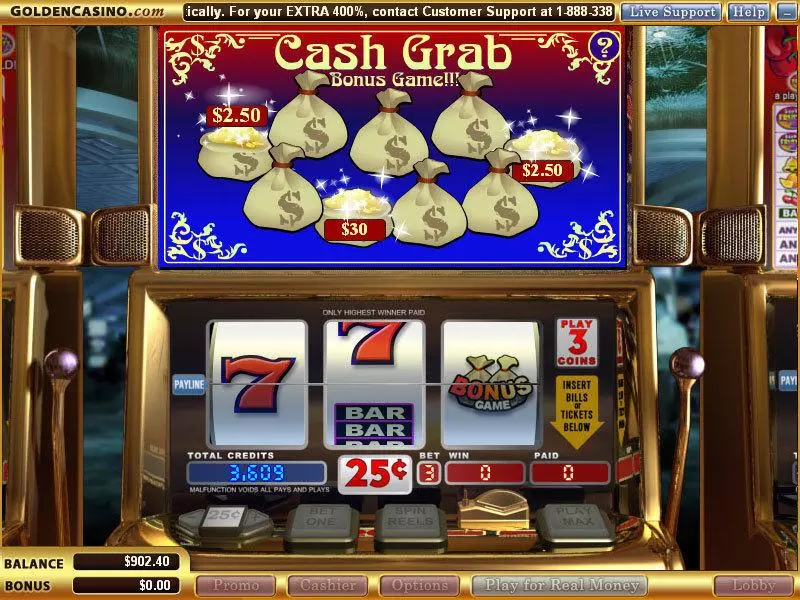 Play Cash Grab Slot Bonus 1
