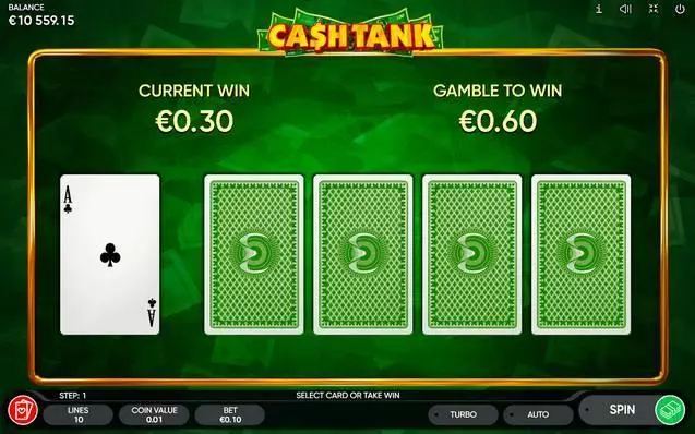 Play Cash Tank Slot Gamble Winnings