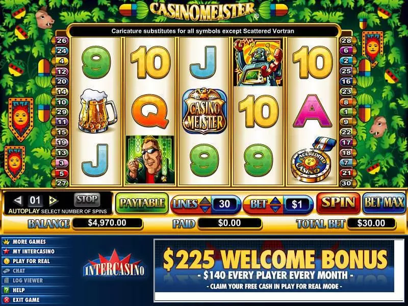 Play CasinoMeister Slot Main Screen Reels