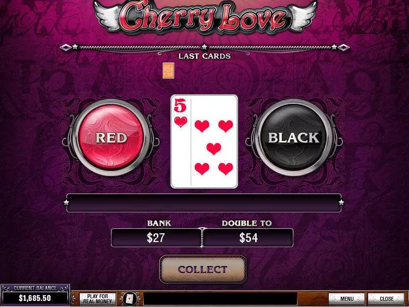 Play Cherry Love Slot Gamble Screen