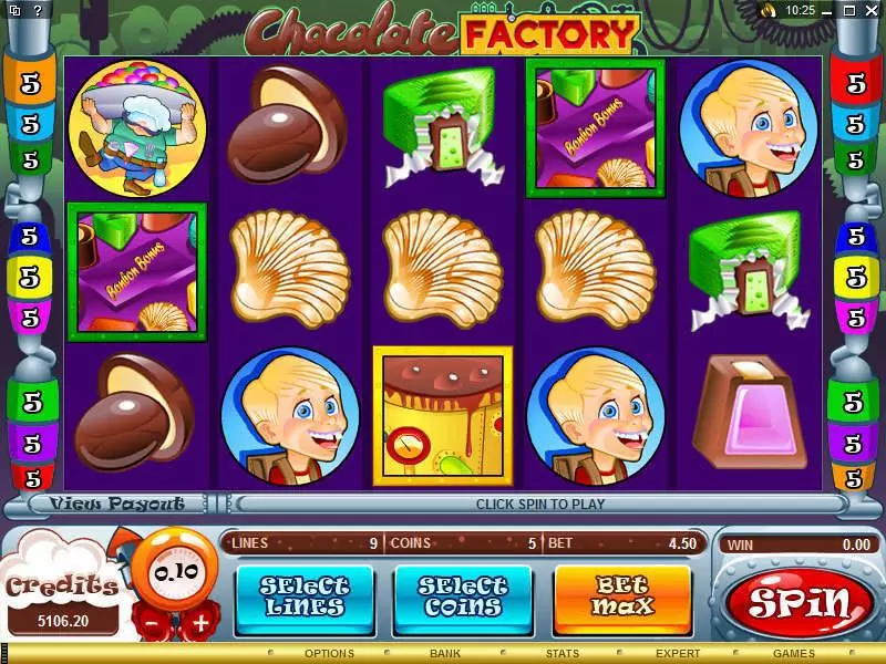 Play Chocolate Factory Slot Main Screen Reels