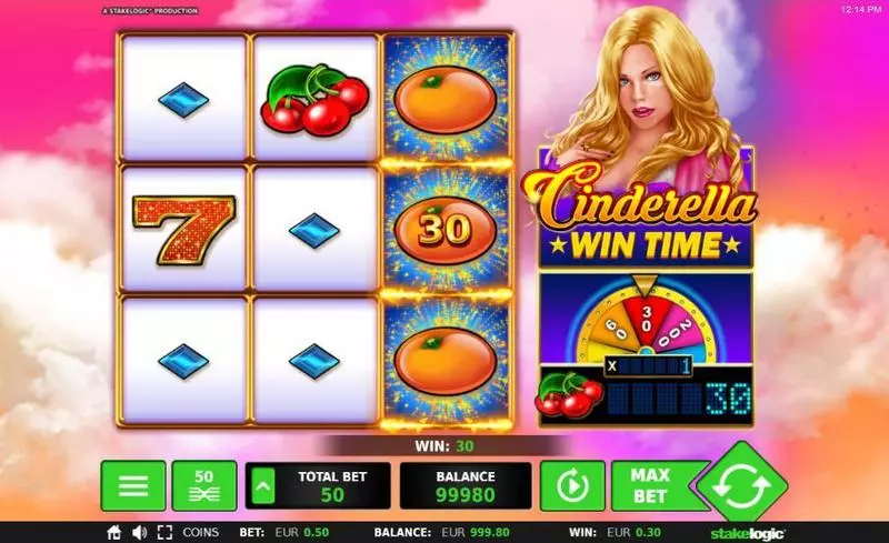 Play Cinderella Win Time Slot Main Screen Reels