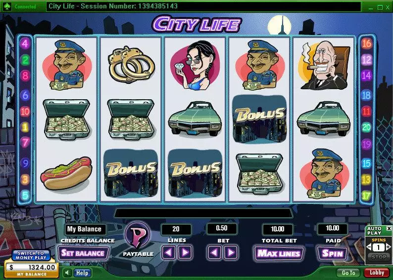 Play City Life Slot Main Screen Reels