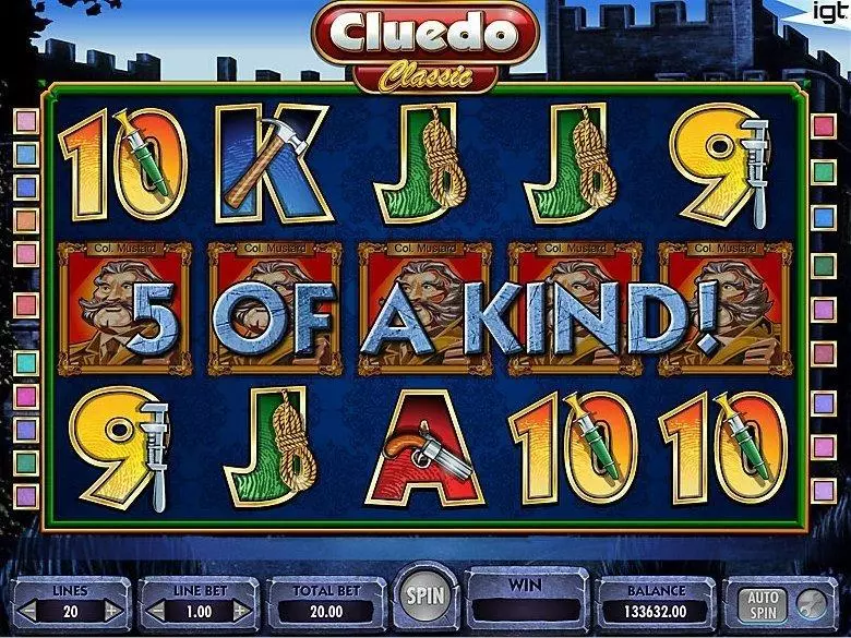 Play Cluedo Slot Introduction Screen