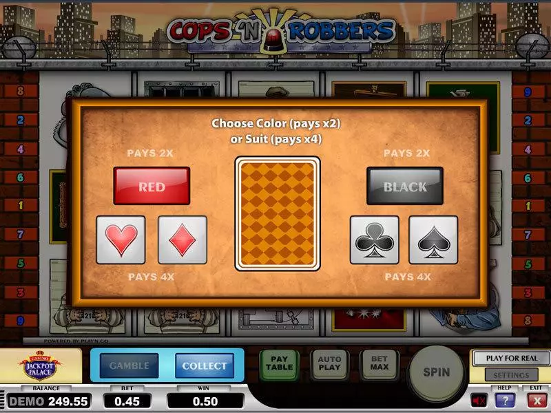 Play Cops n Robbers Slot Gamble Screen