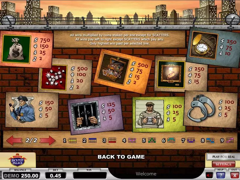 Play Cops n Robbers Slot Info and Rules