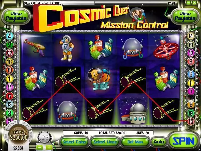 Play Cosmic Quest Episode One Slot Main Screen Reels