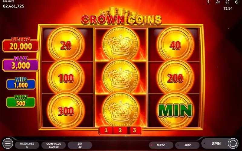 Play Crown Coins Slot Info and Rules