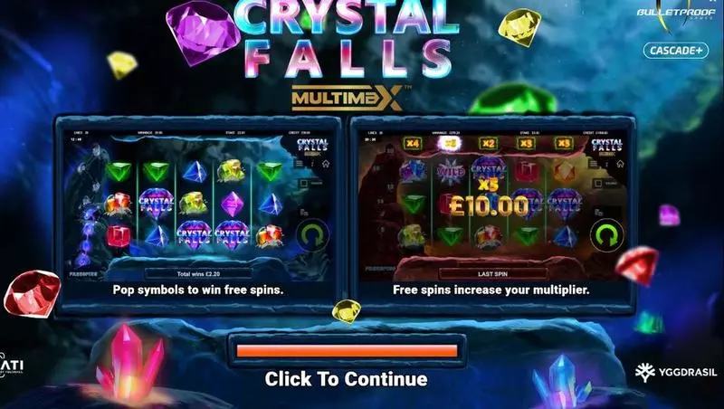 Play Crystal Falls Multimax Slot Info and Rules
