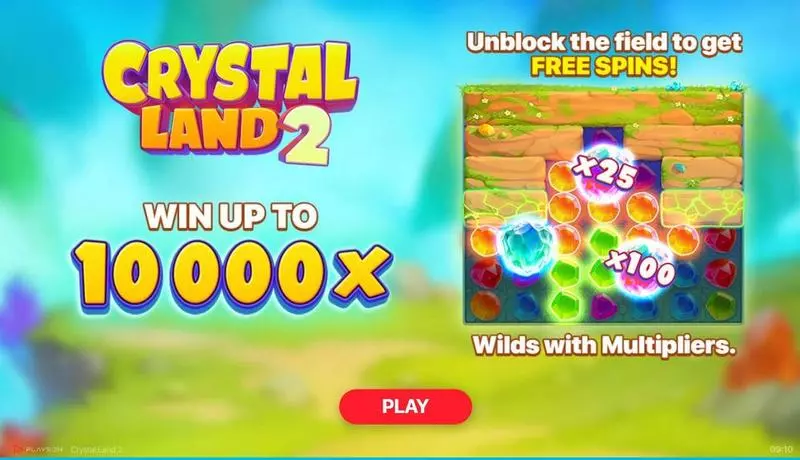Play Crystal Land 2 Slot Introduction Screen