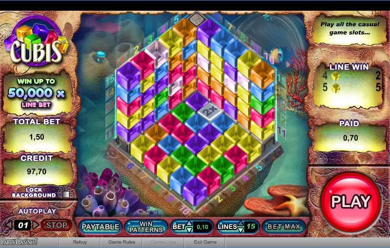 Play Cubis Slot Main Screen Reels