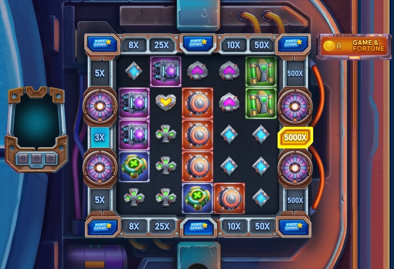 Play Cyber Vault Slot Main Screen Reels