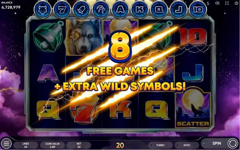 Play Cyber Wolf Slot Bonus 1
