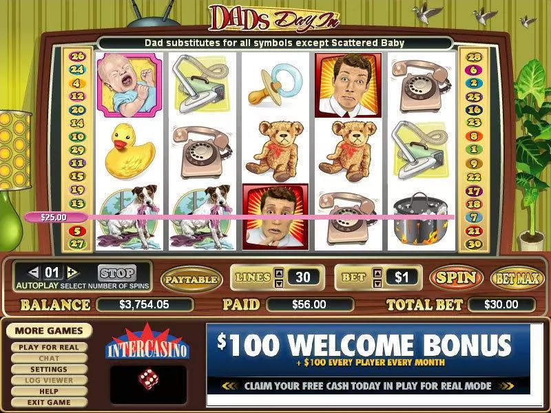 Play Dad's Day In Slot Main Screen Reels