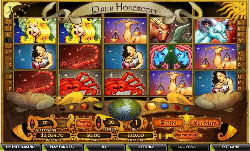 Play Daily Horoscope Slot Main Screen Reels