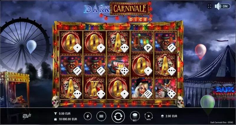 Play Dark Carnivale Dice Slot Main Screen Reels