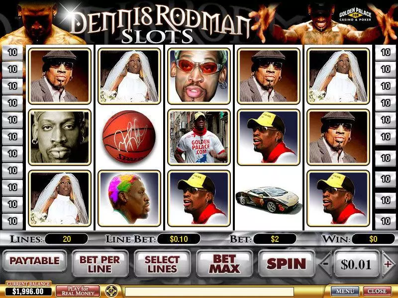 Play Dennis Rodman Slot Main Screen Reels