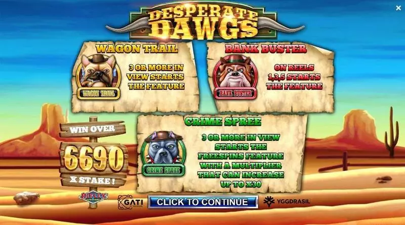 Play Desperate Dawgs Slot Info and Rules