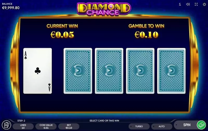 Play Diamond Chance Slot Gamble Winnings