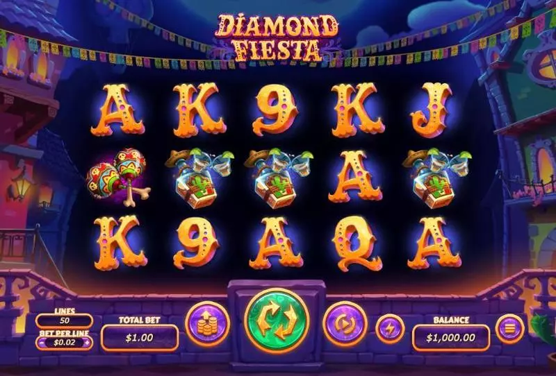 Play Diamond Fiesta Slot Main Screen Reels