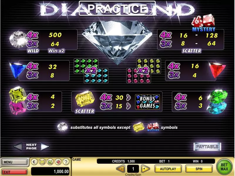 Play Diamond Slot Info and Rules
