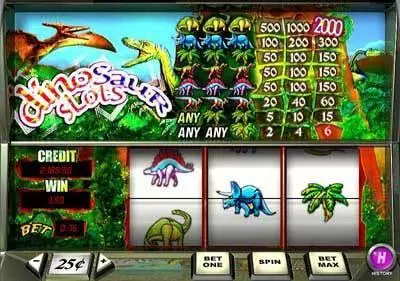 Play Dinosaur Slot Main Screen Reels