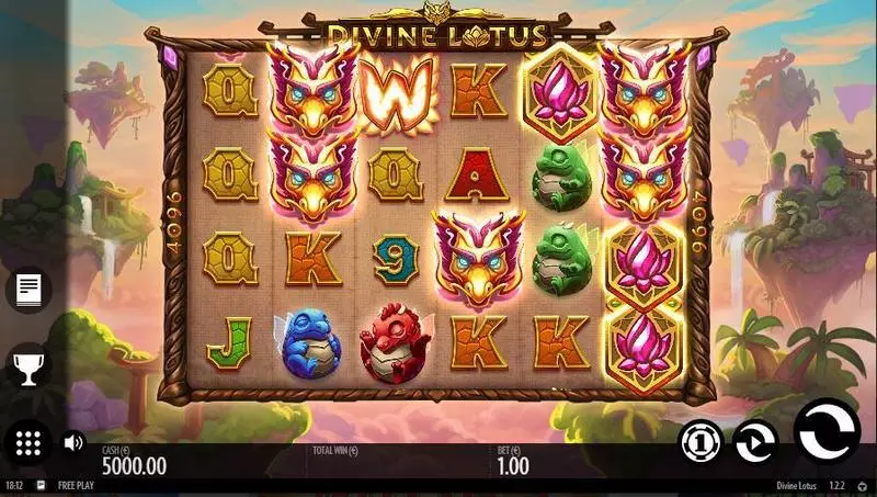 Play Divine Lotus Slot Main Screen Reels