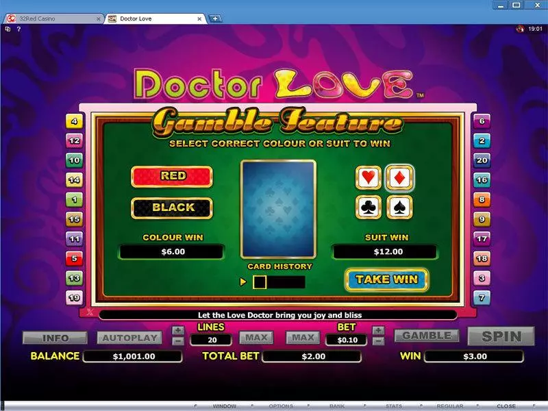 Play Doctor Love Slot Gamble Screen