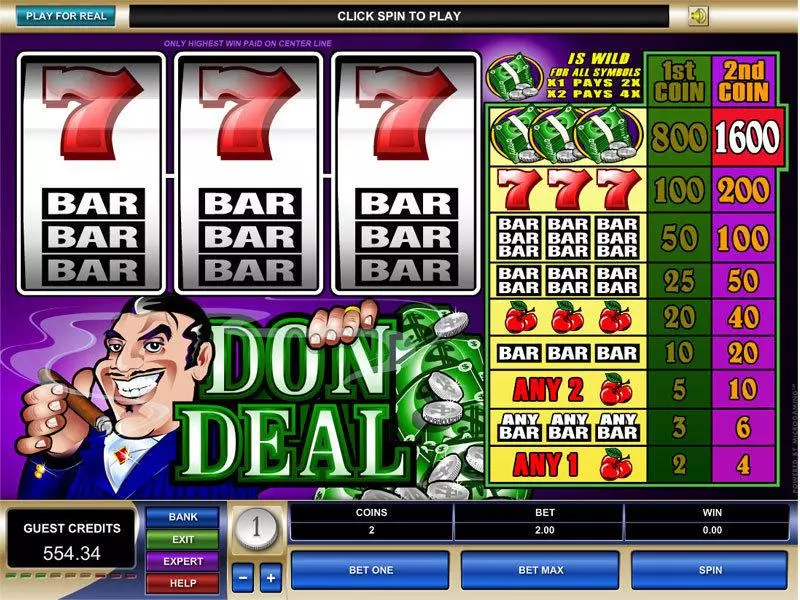 Play Don Deal Slot Main Screen Reels