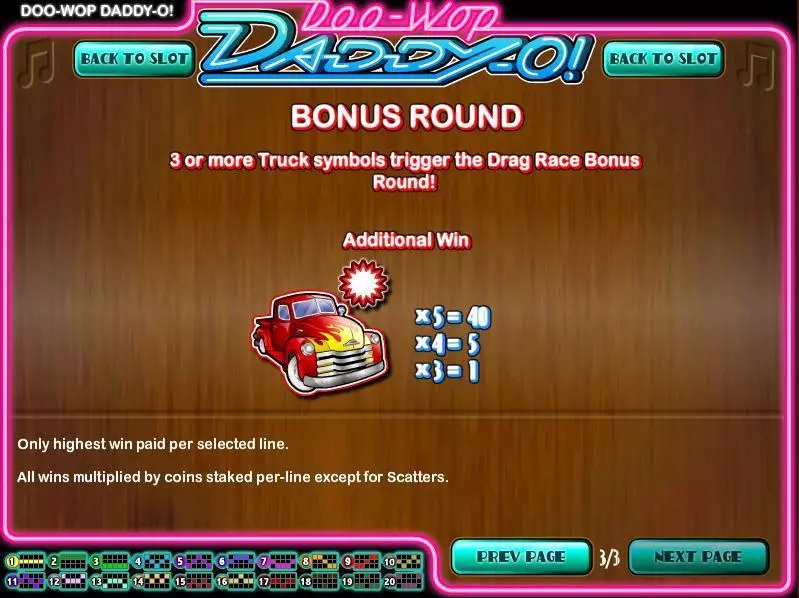 Play Doo-wop Daddy-O Slot Info and Rules