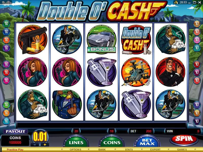 Play Double O'Cash Slot Main Screen Reels