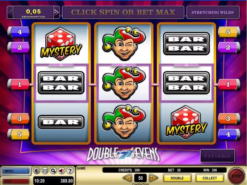 Play Double Sevens Slot Bonus 1