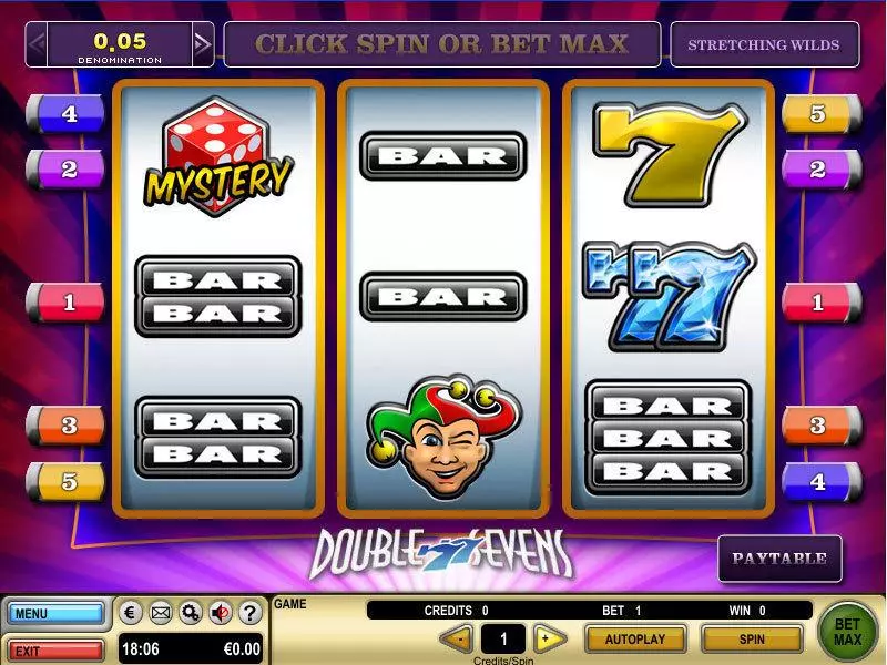 Play Double Sevens Slot Main Screen Reels