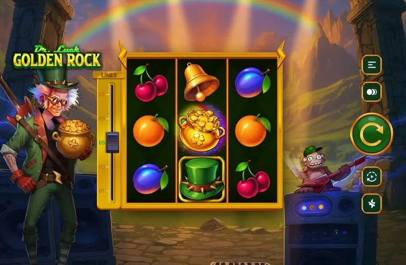 Play Dr Luck Golden Rock Slot Main Screen Reels